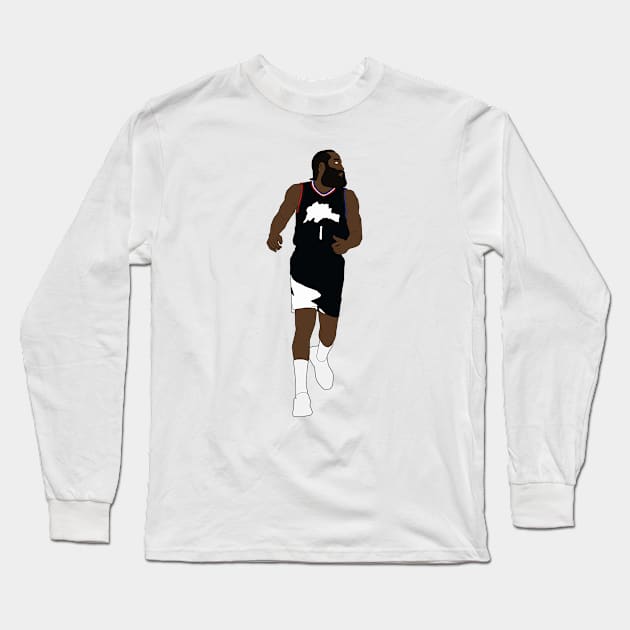 James Harden Clippers Minimal Long Sleeve T-Shirt by whelmd